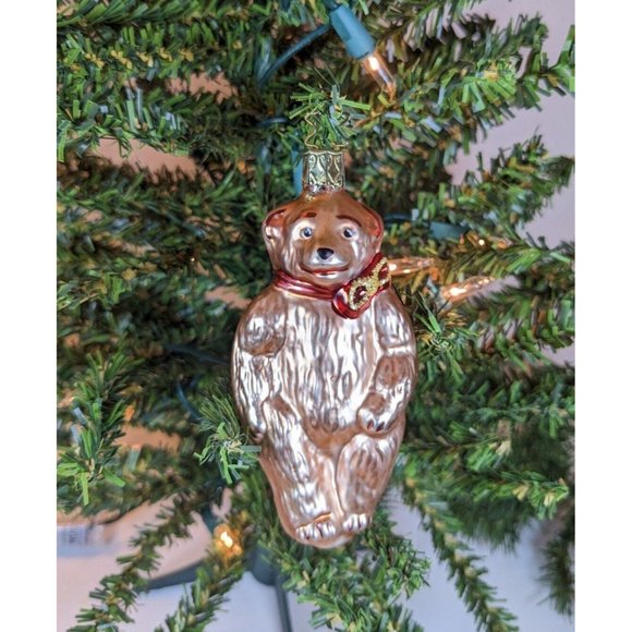 Teddy Bear Retired Inge Glas Old World Christmas Ornament - Picture 1 of 4
